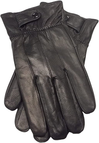 Black Leather Gloves