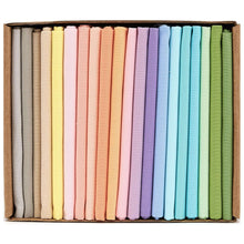 Load image into Gallery viewer, 20-pack pastel mix fat quarters, 100% cotton, for quilting and crafting; includes assorted colors, eco-friendly packaging.
