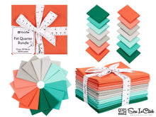 Load image into Gallery viewer, Christmas Fat Quarter Bundle, 100% Cotton, Pine Xmas Colors for Quilting &amp; Crafting, 14 Pieces, Soft Fabric
